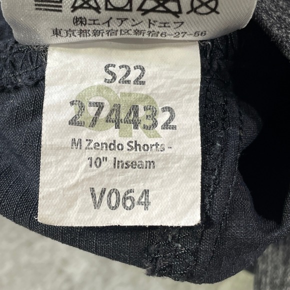 Outdoor Research Zendo Shorts Mens Large Black 10" Hiking Camping Outdoor Light - Picture 3 of 10